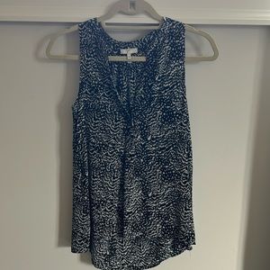 Patterned Tank Top Blouse